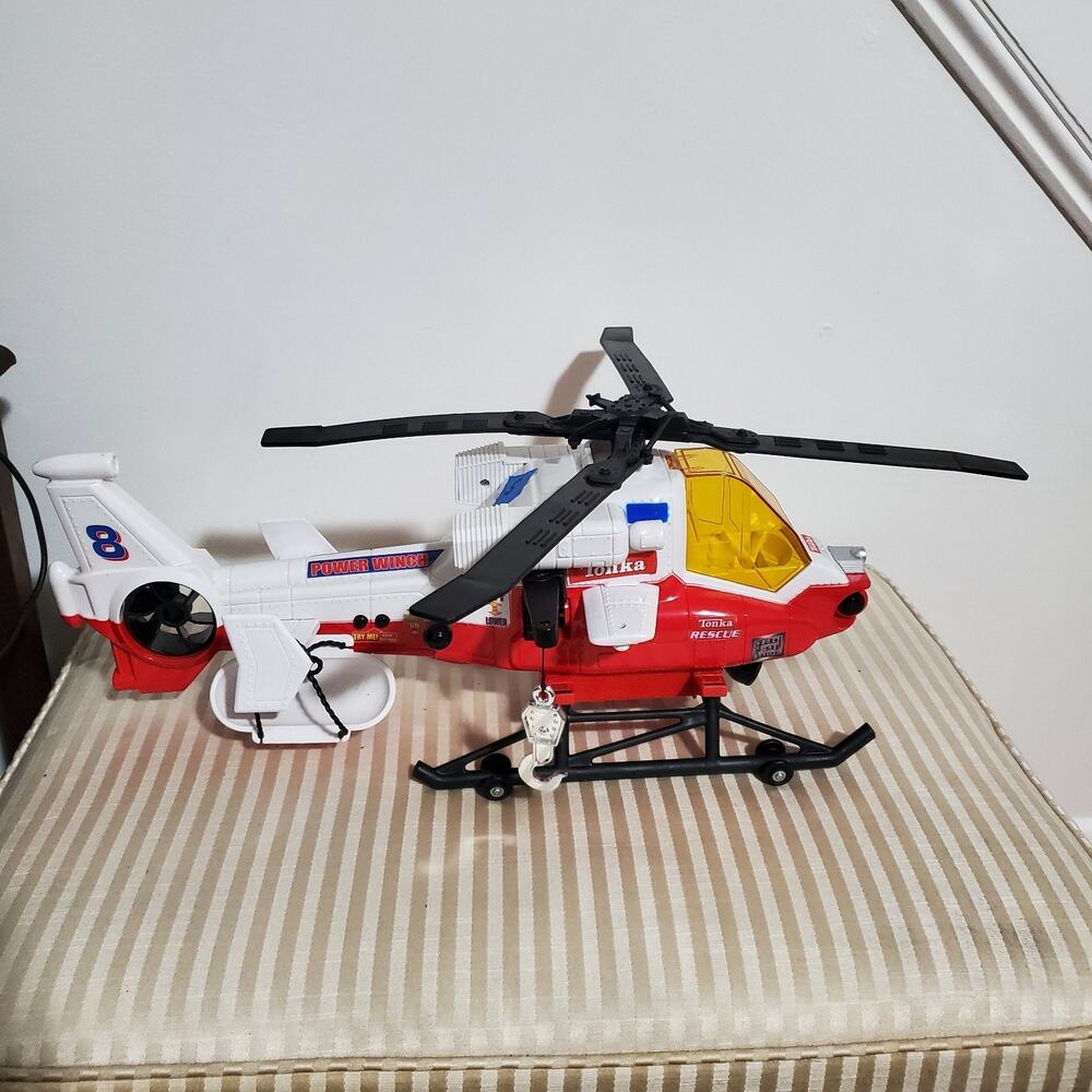 Tonka Rescue #8 Helicopter 2003 with Lights and Sounds